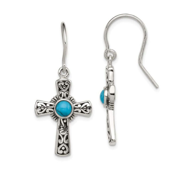 custom cross earrings