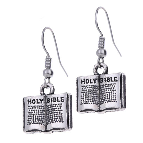 Custom Bible Pattern Earring
