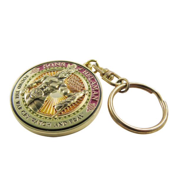 custom made relief saint archangel michael keyring