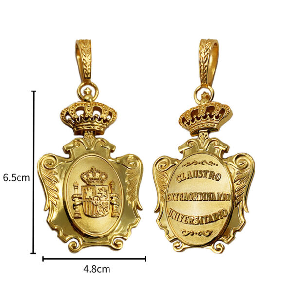 custom religious necklace charm gold plating made from jin sheu
