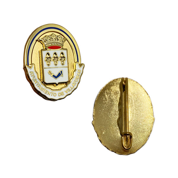 custom religious pin made from jin sheu
