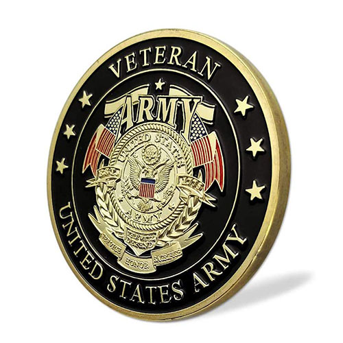 custom coins veteran owned