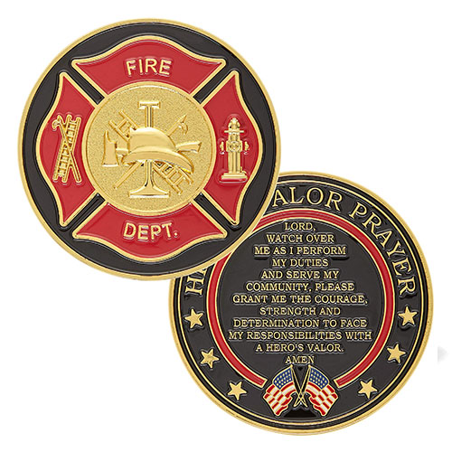 Custom Firefighter Challenge Coins