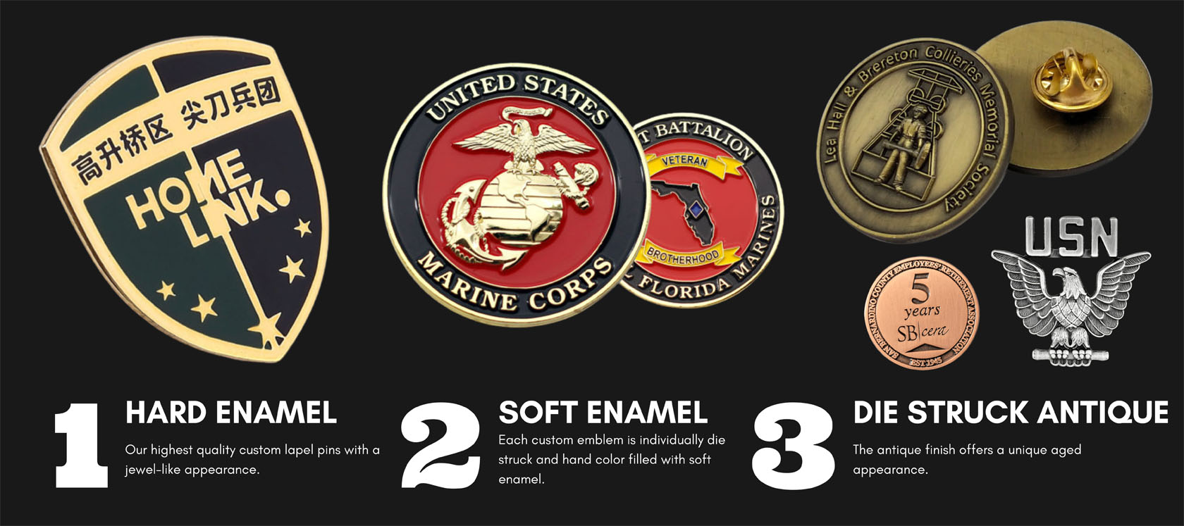 army rank pins