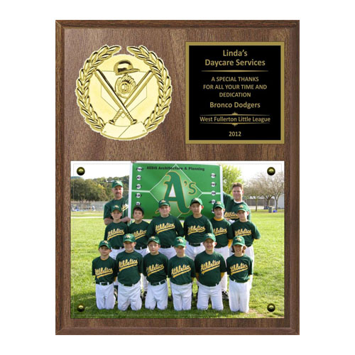 team sponsor plaques