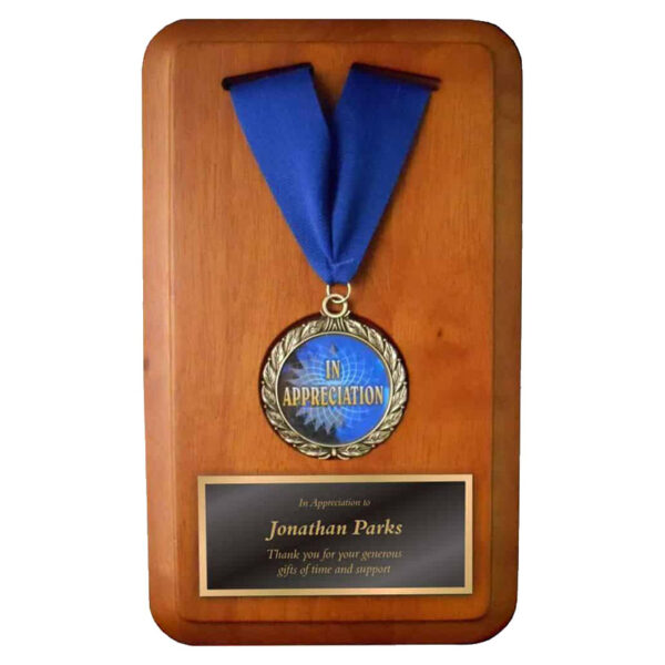 Placas deportivas con medallones