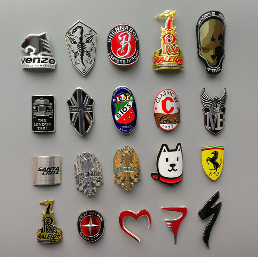 custom made bicycle head badges