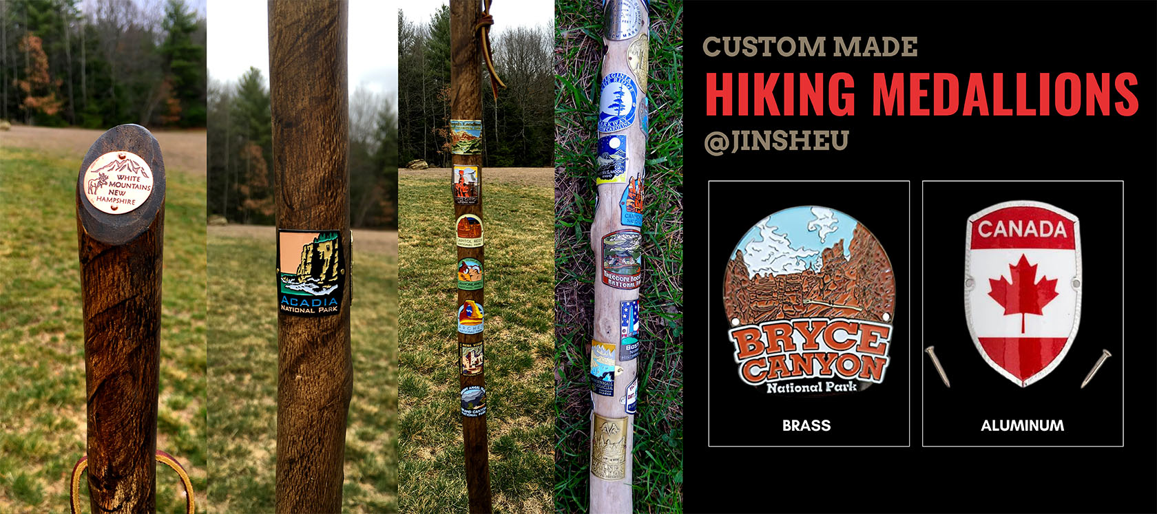 National Park Hiking Medallions