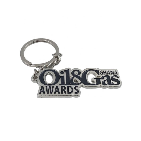 metal business logo keychain