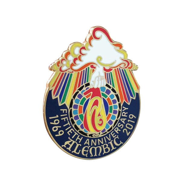 metal anniversary lapel pins