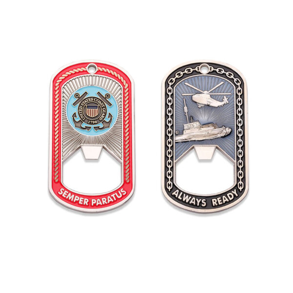 Military Dog Tag shape Bottle Opener