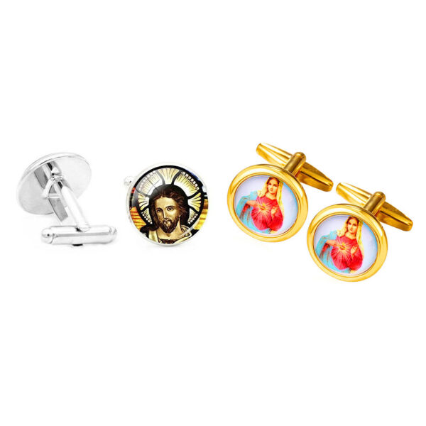 Jesus Christian cufflink
