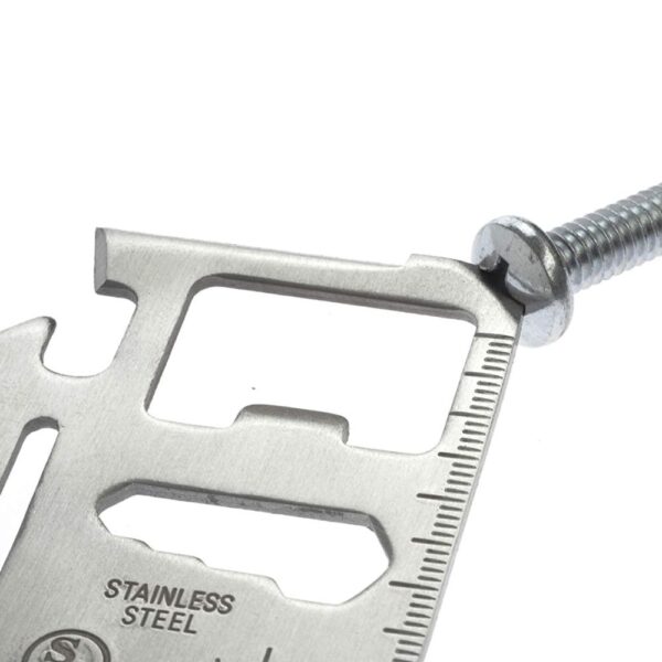 custom multi tool card with laser engraved logo