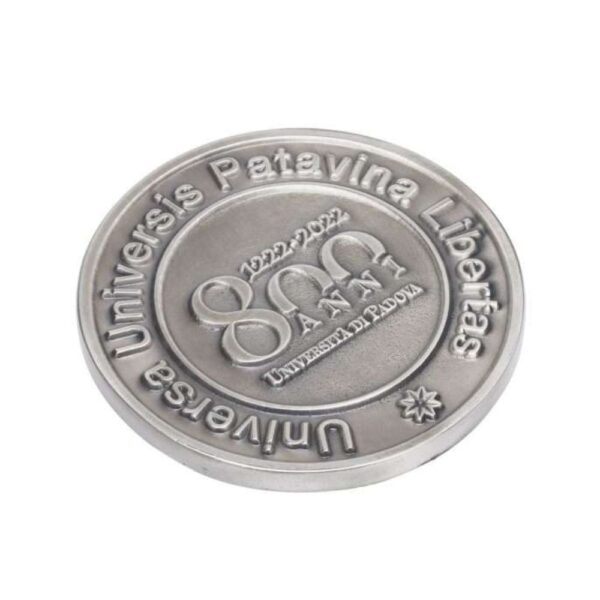 stamped logo metal company paperweight gift