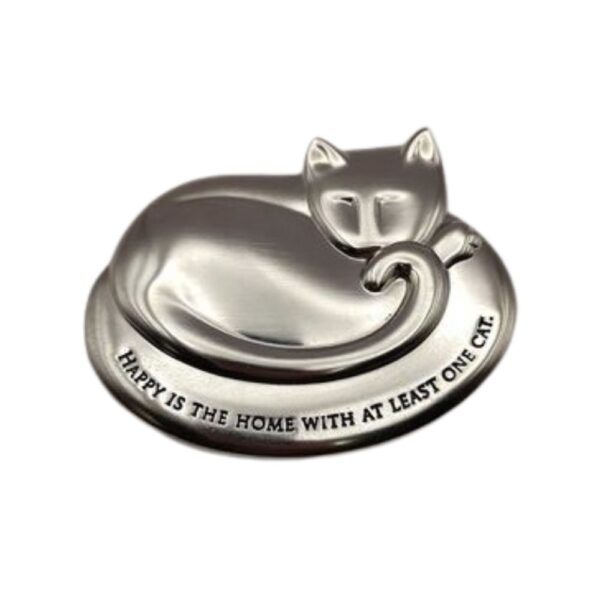 custom made cat metal paperweight