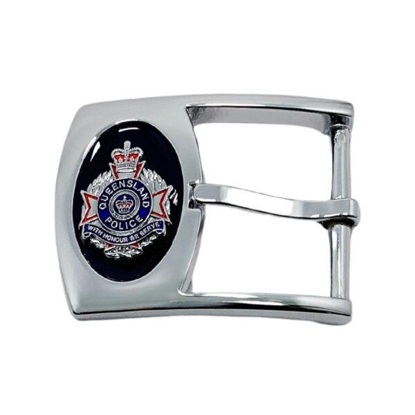 belt buckle with enamel logo