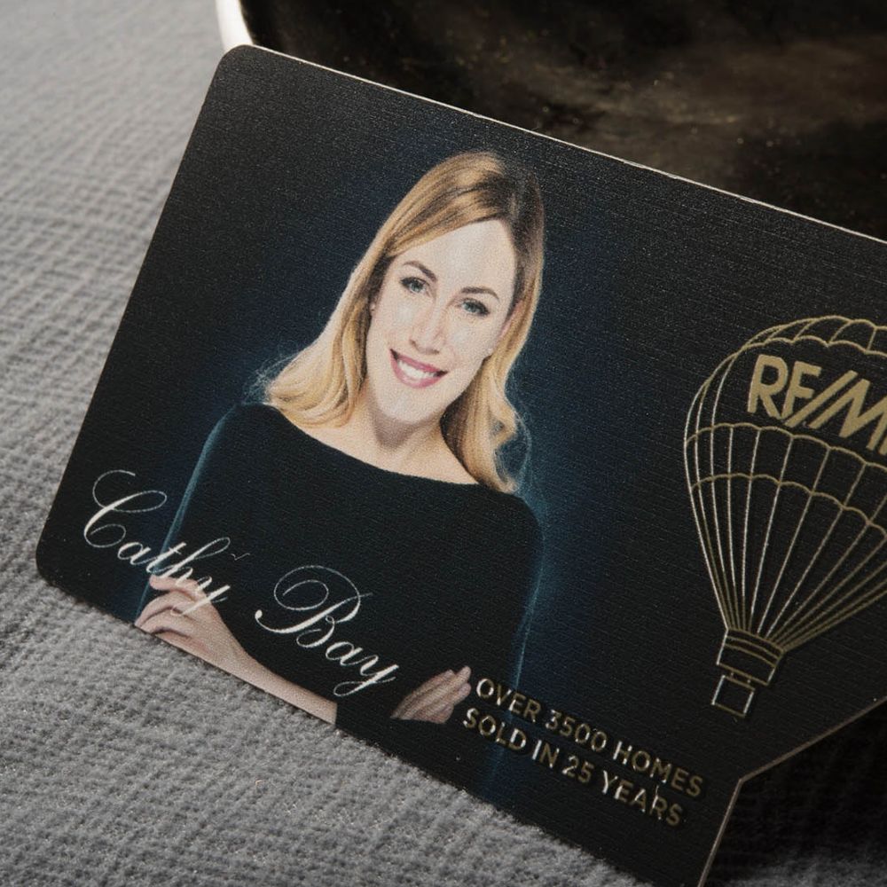 custom full color printed metal card