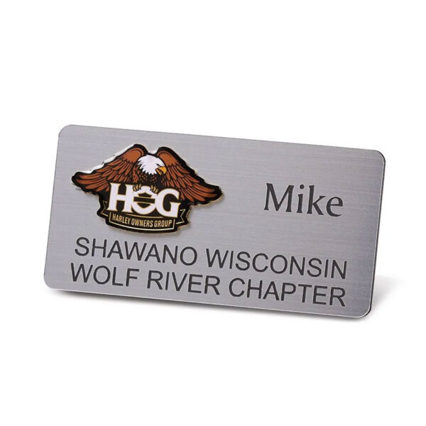 metal ID badges