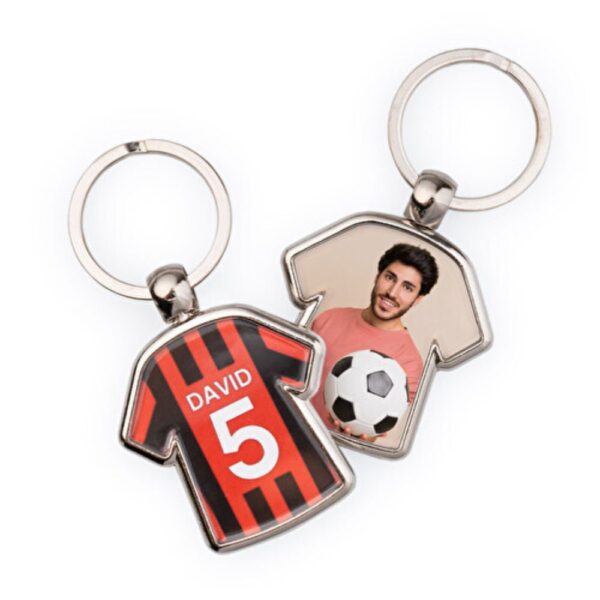 custom printed T-shirt jersey keychain