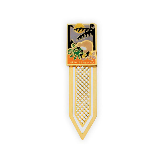 Zoo souvenir metal bookmark