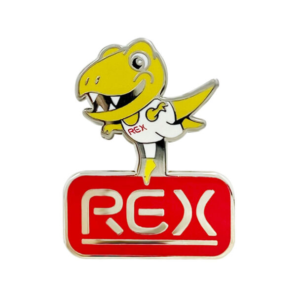 custom imitation hard enamel dinosaur pin
