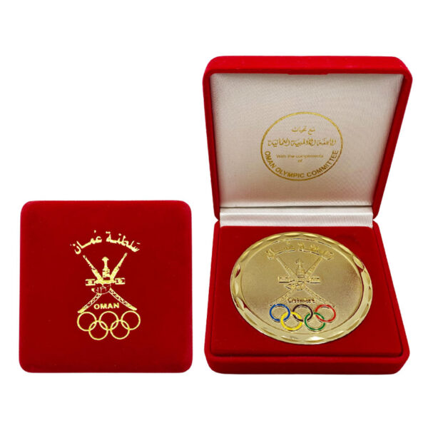 custom gold foil printed logo velvet box