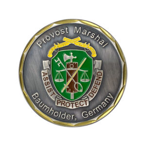 custom diamond cut on brass coins