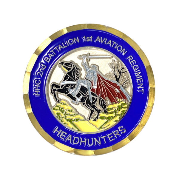 custom plat wave pattern edge on souvenir coins
