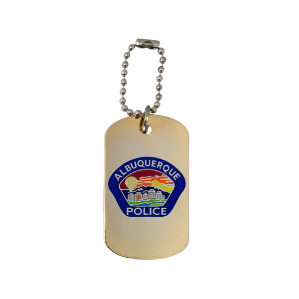 gold finishing bespoke metal dog tag