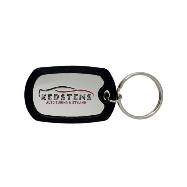 dog tag style keyring bespoke car logo
