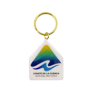 custom logo printed key ring