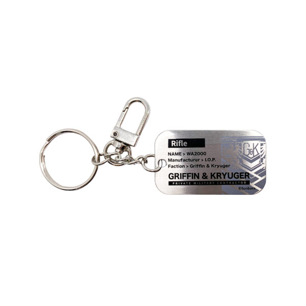 game character dog tag keyring