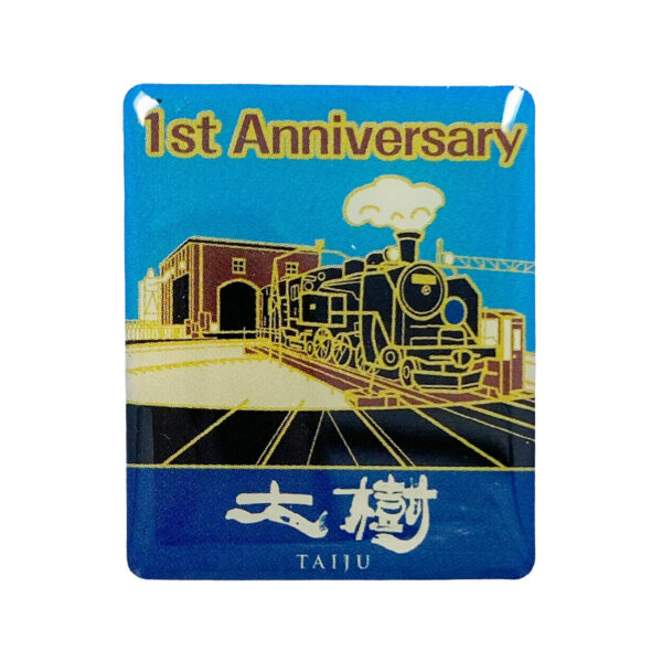 custom photo printed brass lapel pin