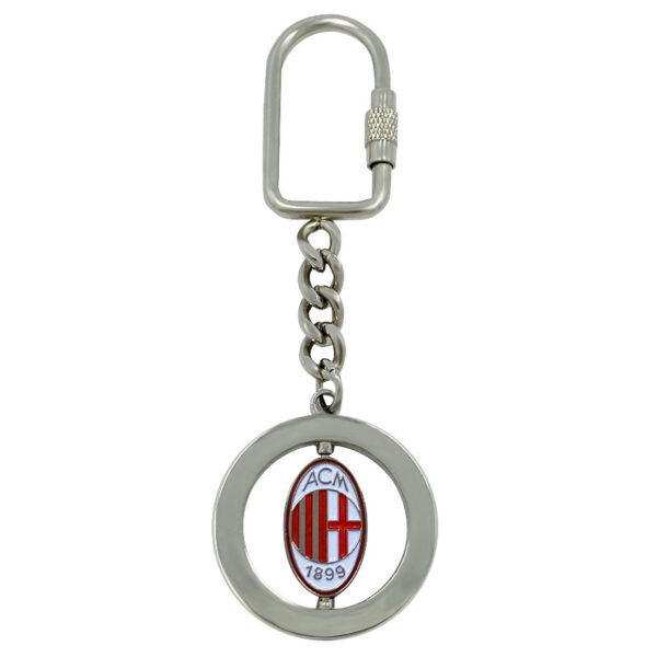 custom oval shaped enamel metal keychain
