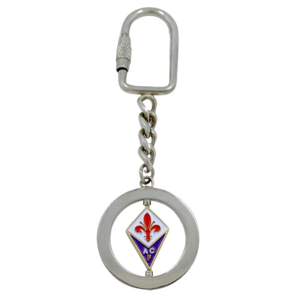 bulk custom logo spinning zinc alloy keyring