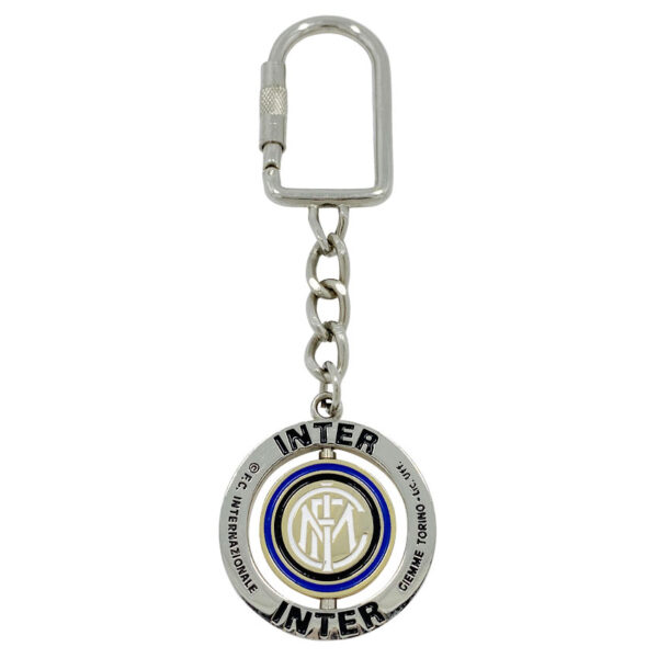 custom logo zinc alloy spinning emblem key chain