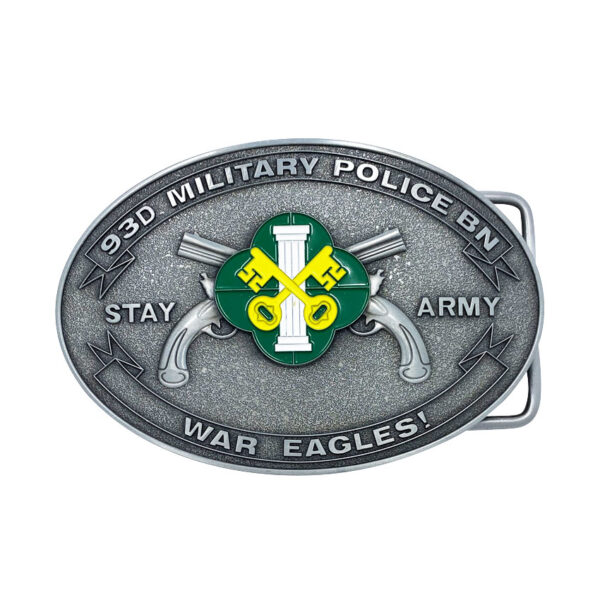 personalized enamel belt buckle