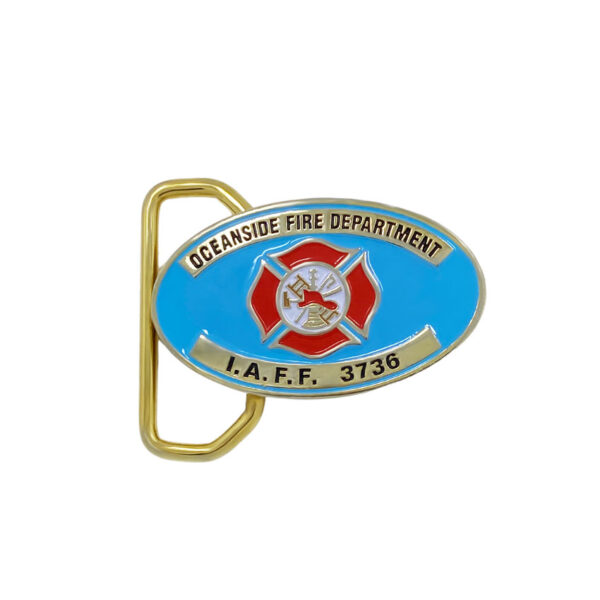 custom emblem metal buckle