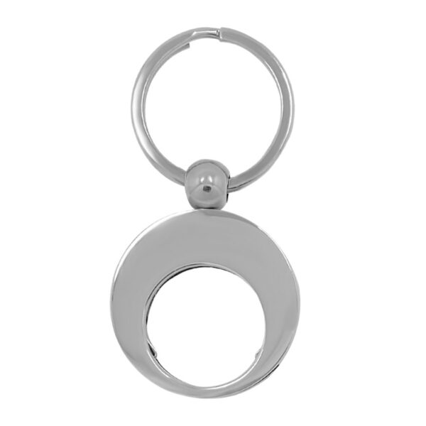 metal Euro trolley coin holder keychains