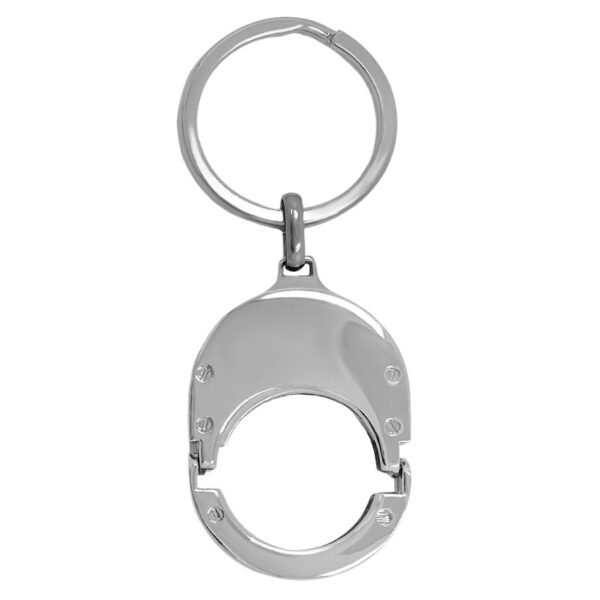custom trolley coin holder keyring