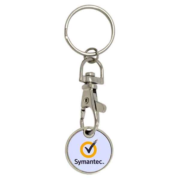 custom logo printed trolley coin