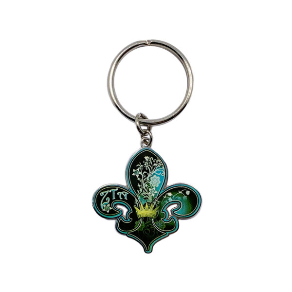 custom beautiful shape enamel key tag
