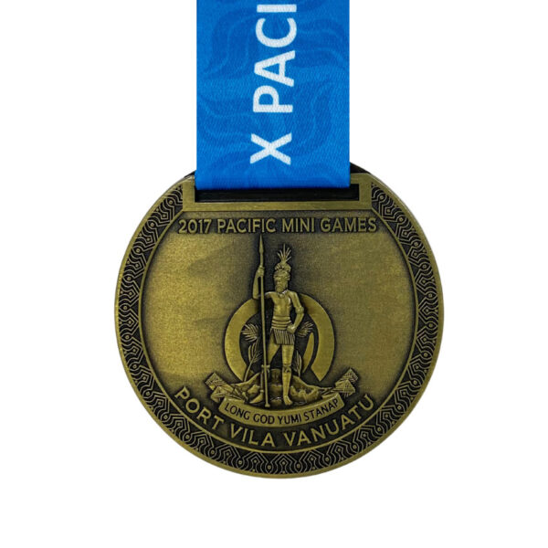 custom antique plated medals