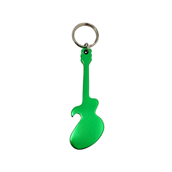 guitar shape custom beer opener keyring