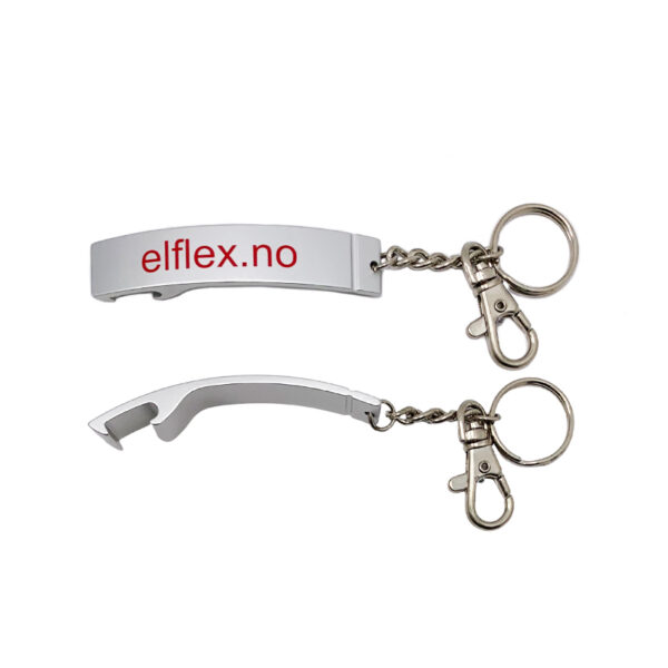 custom logo beer opener keychain