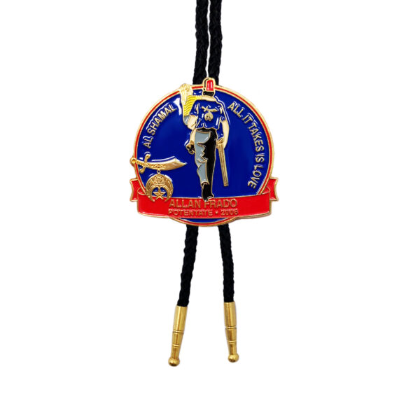 hard enamel custom design bolo tie