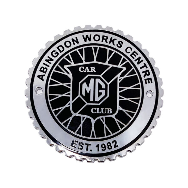 gearwheel shape zinc alloy car badge