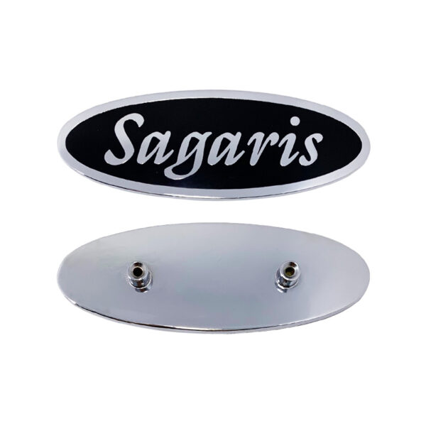 oval shape custom car badge logo front and back