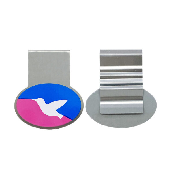 custom silkscreen printed metal book mark