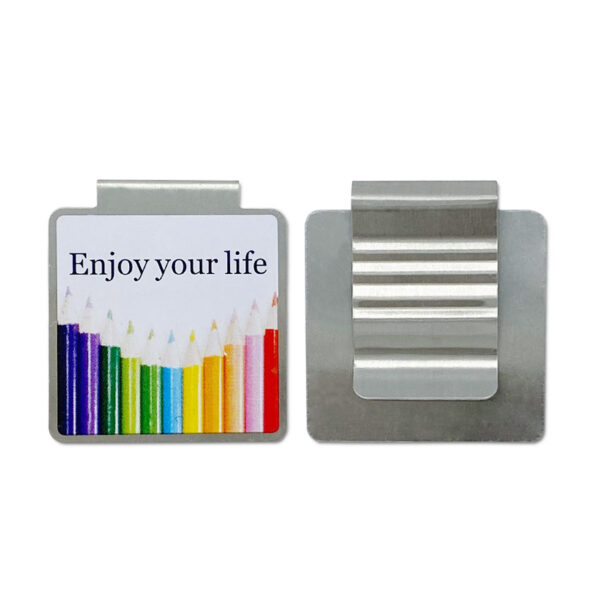 wholesale custom printed metal bookmark